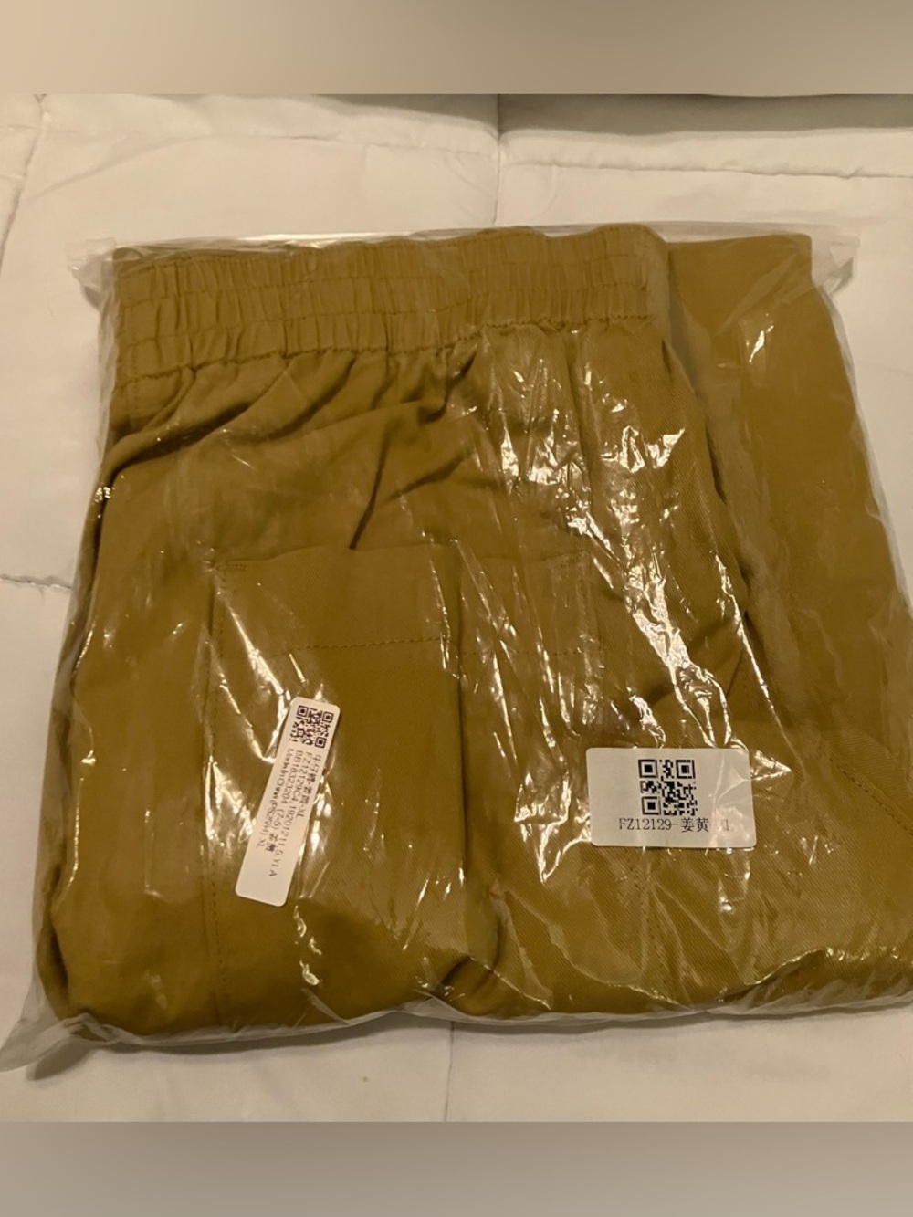 Wide Leg High Waisted Pants in Mustard Yellow, XL, NIB - Picture 11 of 11